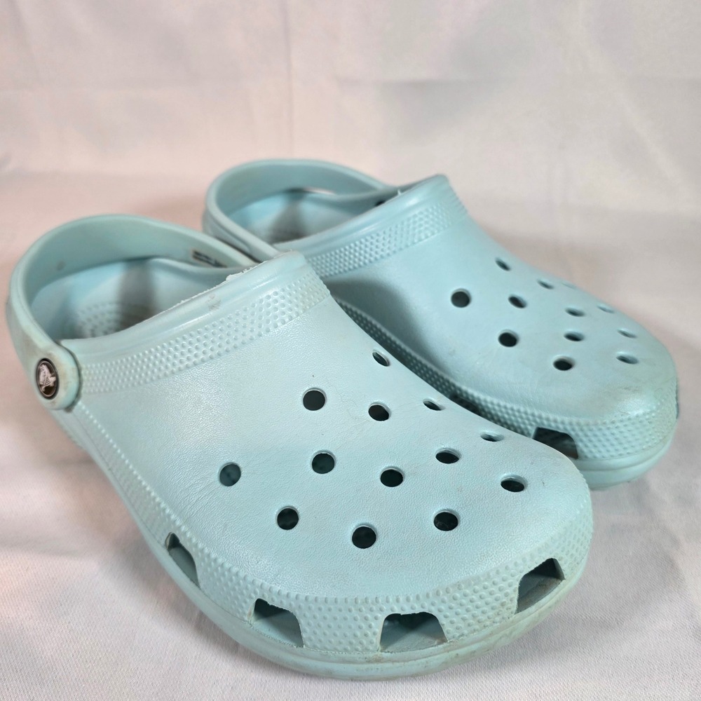 Crocs Classic Clog Light Blue Women 10 Men 8 Pastel‎ Slip On Shoes